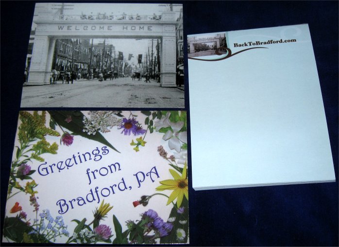 2 postcards & 1 small notepad