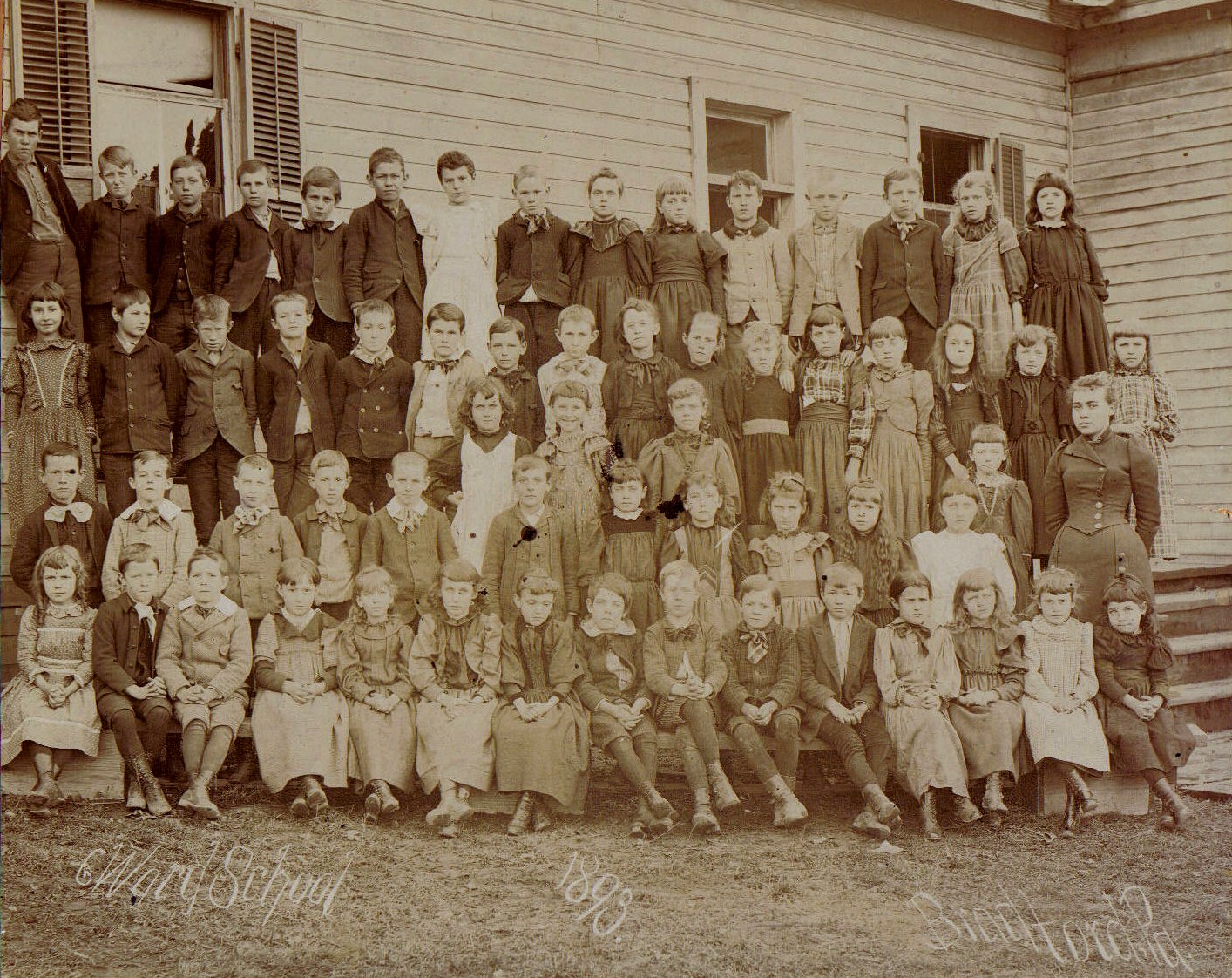 6th Ward School Class Photo 1893 Bradford, PA