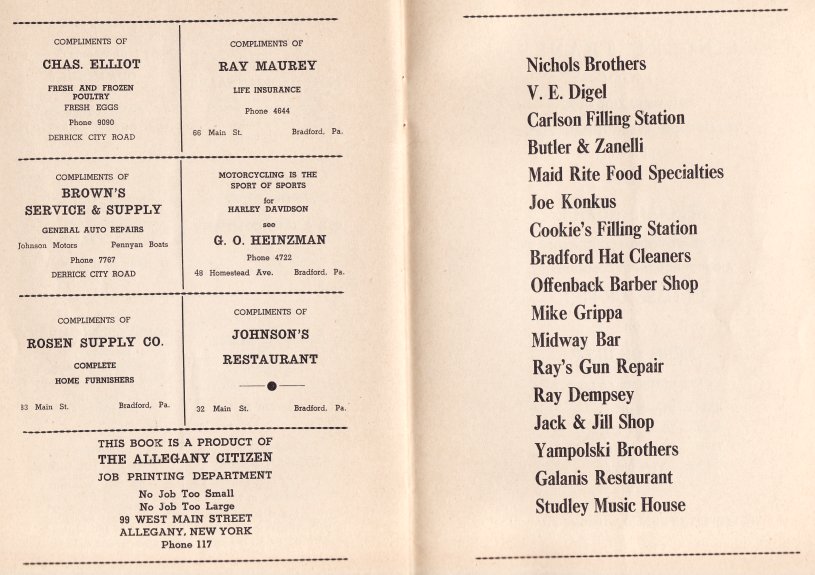 Brown's, Rosen Supply, Johnson's Restaurant