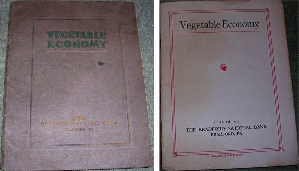 1917 book issued by Bradford National Bank