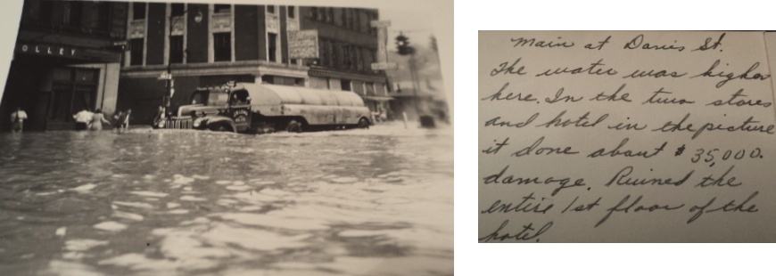 July '42 - Main St at Davis St - Hotel Holley