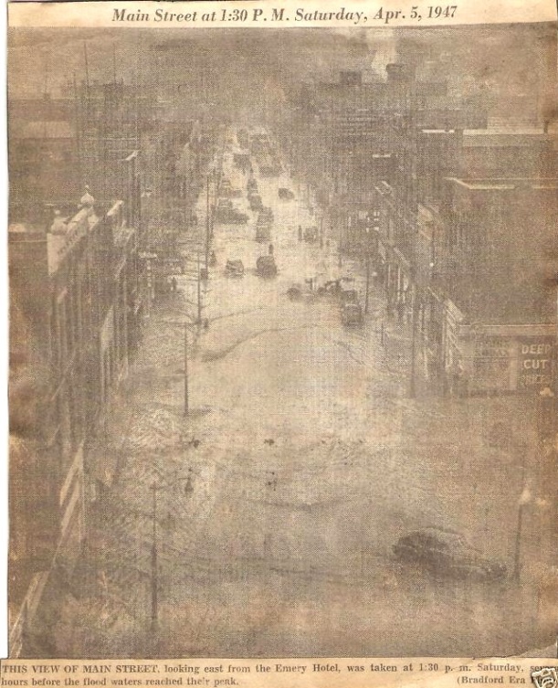 April 1947 - Bradford Flash Flood - Era Photos - Main St