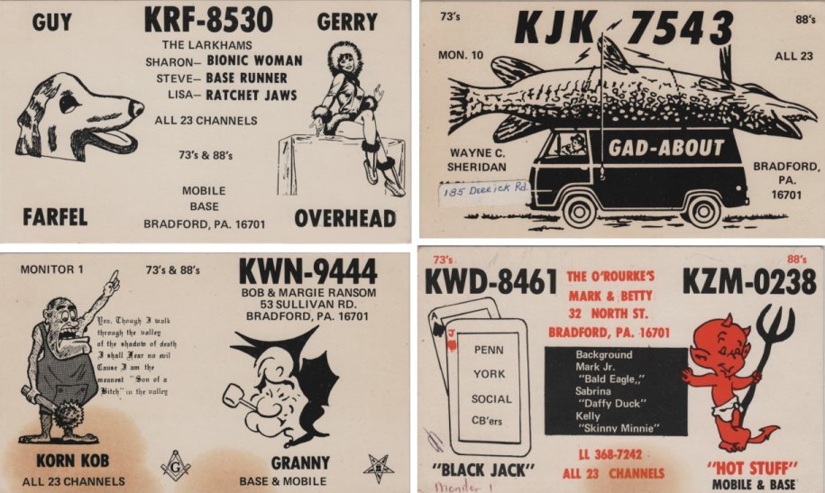 CB Radio I.D. Cards - Bradford