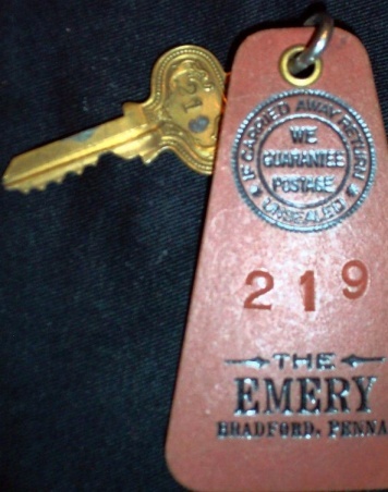 The Emery Hotel - #219 Room Key