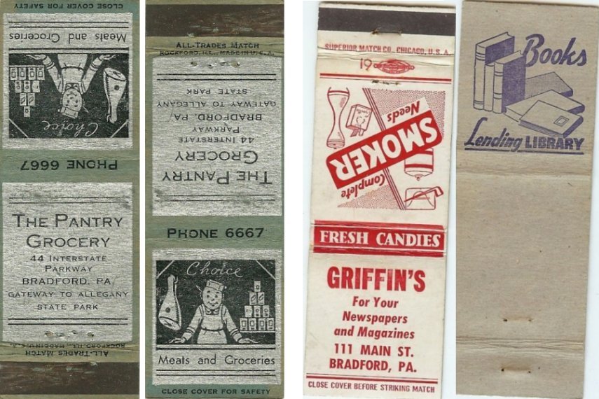 The Pantry Grocery / Griffin's - matchbooks