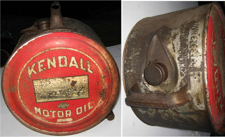 Kendall Motor Oil round can