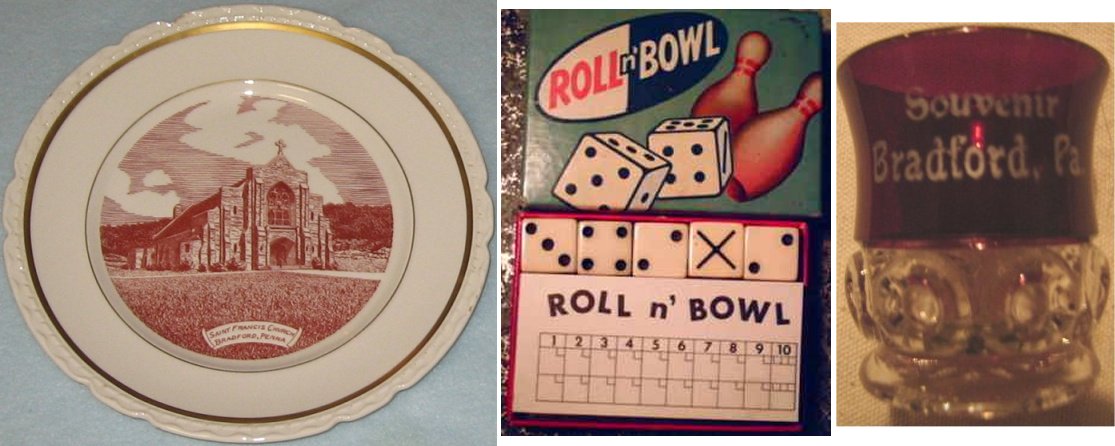 St Francis Church plate / Rock n Bowl 1958 by James Schonblom / Souvenir Mini Mug