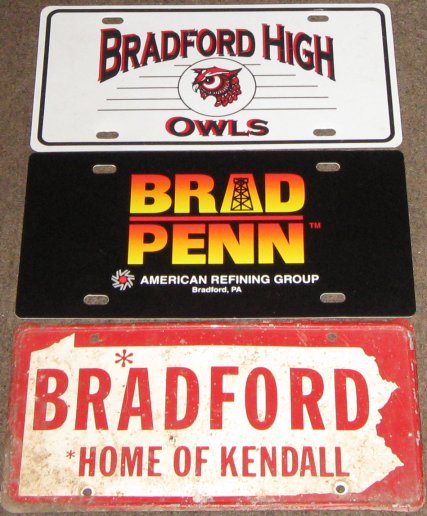 license plates - owls, brad penn, kendall
