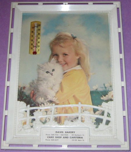 davis bakery & cake shop thermometer ad