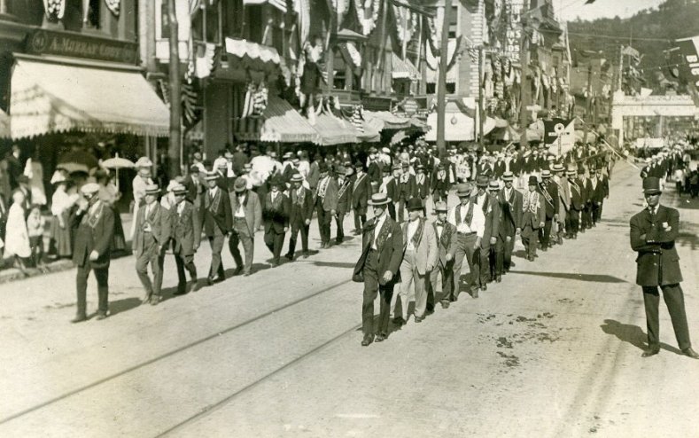 men with fancy collars