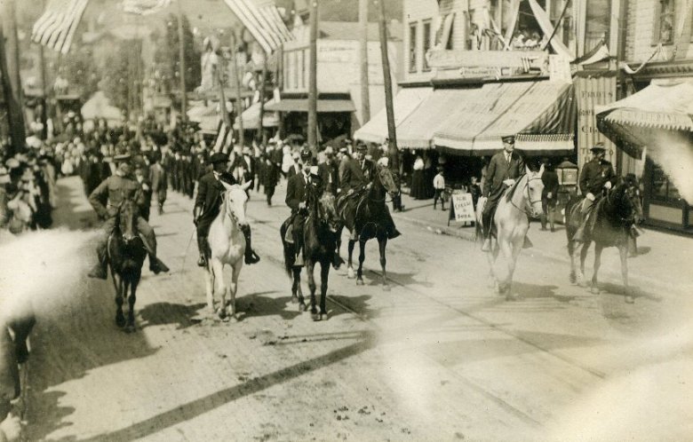 military men on horses