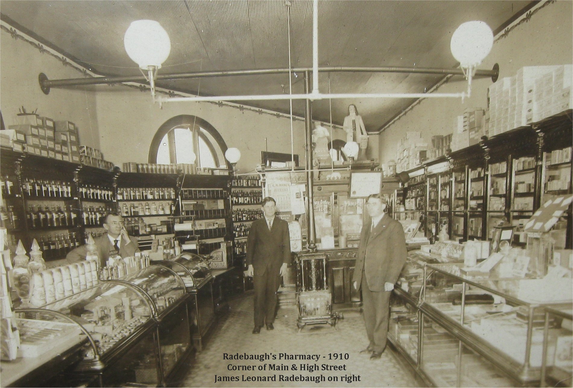 Radebaugh's Pharmacy - 1910 - Tim Weaver's Maternal Great Grandfather