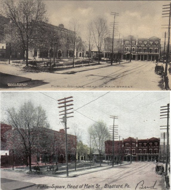2 views of Bradford Town Square -don./D. Rathfon