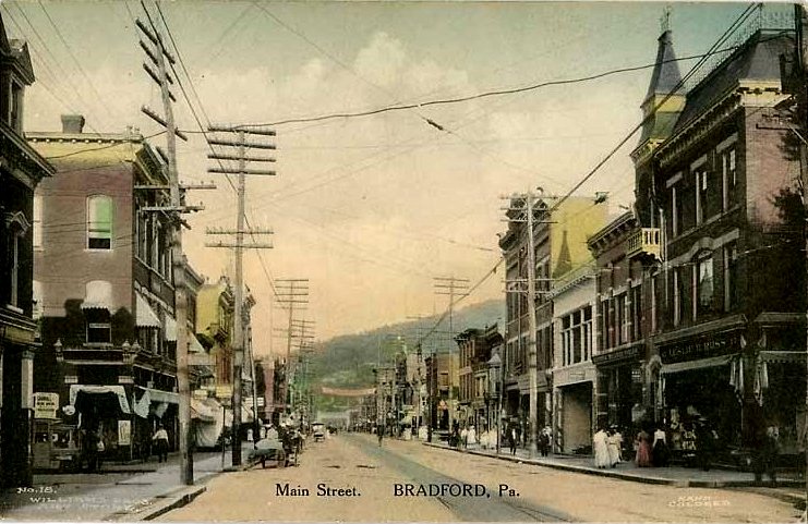 Bradford Main St. Looking Toward Mt Raub - donated by Lori Gross