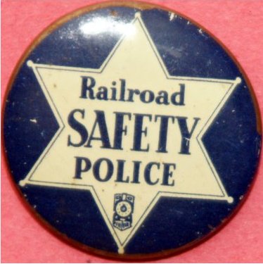 Railroad Safety Police pin -don./Charlie Humphrey