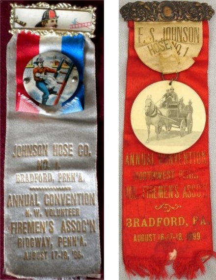 F.S. Johnson Hose Co. No. 1 - Conventions 1898 & '99