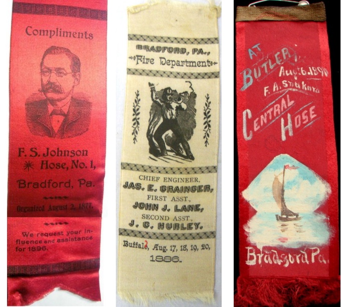 FS Johnson Hose No. 1 -1877 / Bradford Fire Dept 1886 / Bradford Central Hose 189