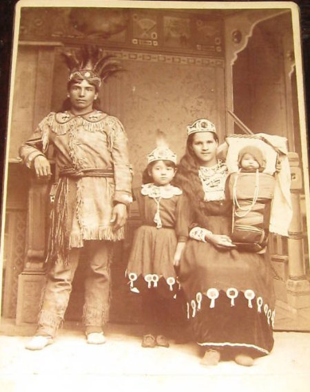 Native American Indian family, Bradford