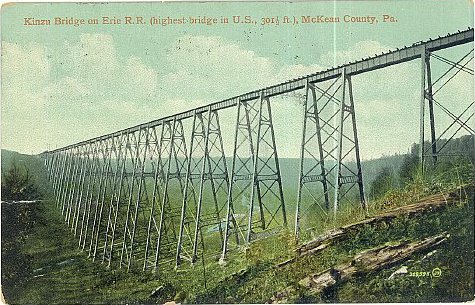 Kinzua Bridge on Erie Railroad