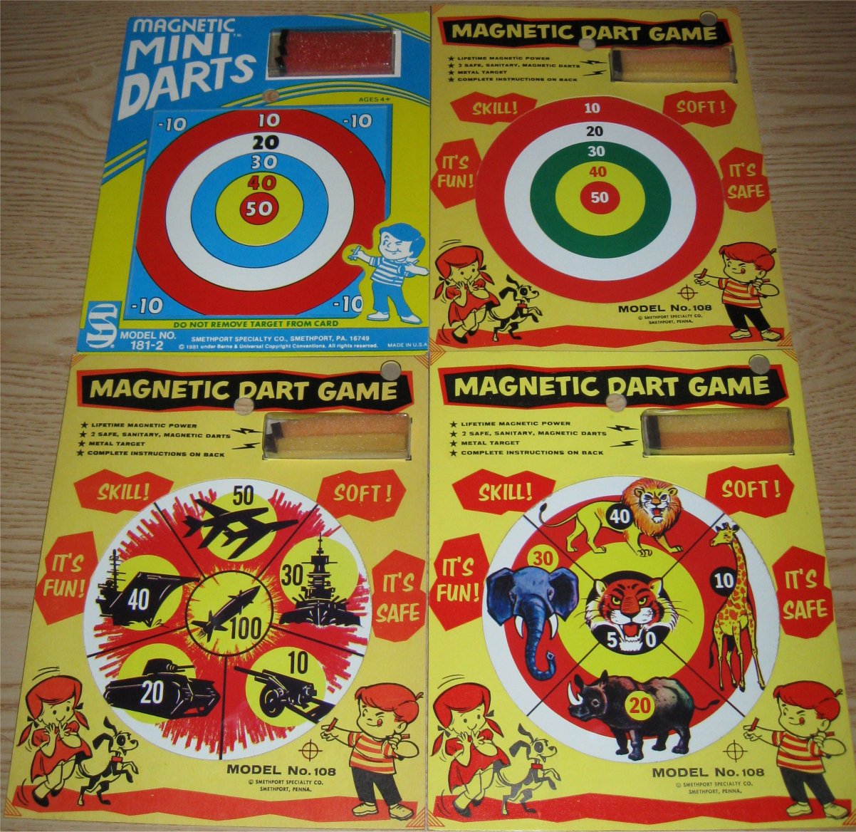 Magnetic Dart games