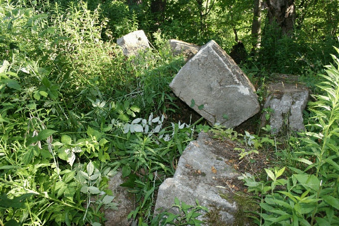 foundation blocks of Big Shanty Depot