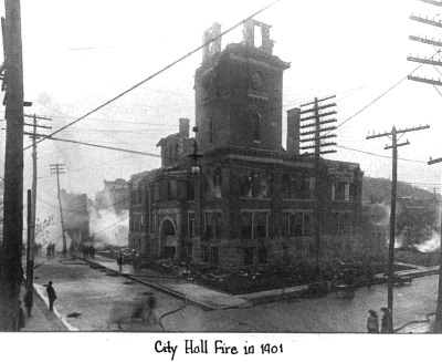 Bradford City Hall Fire 1901 -don./D. Rathfon