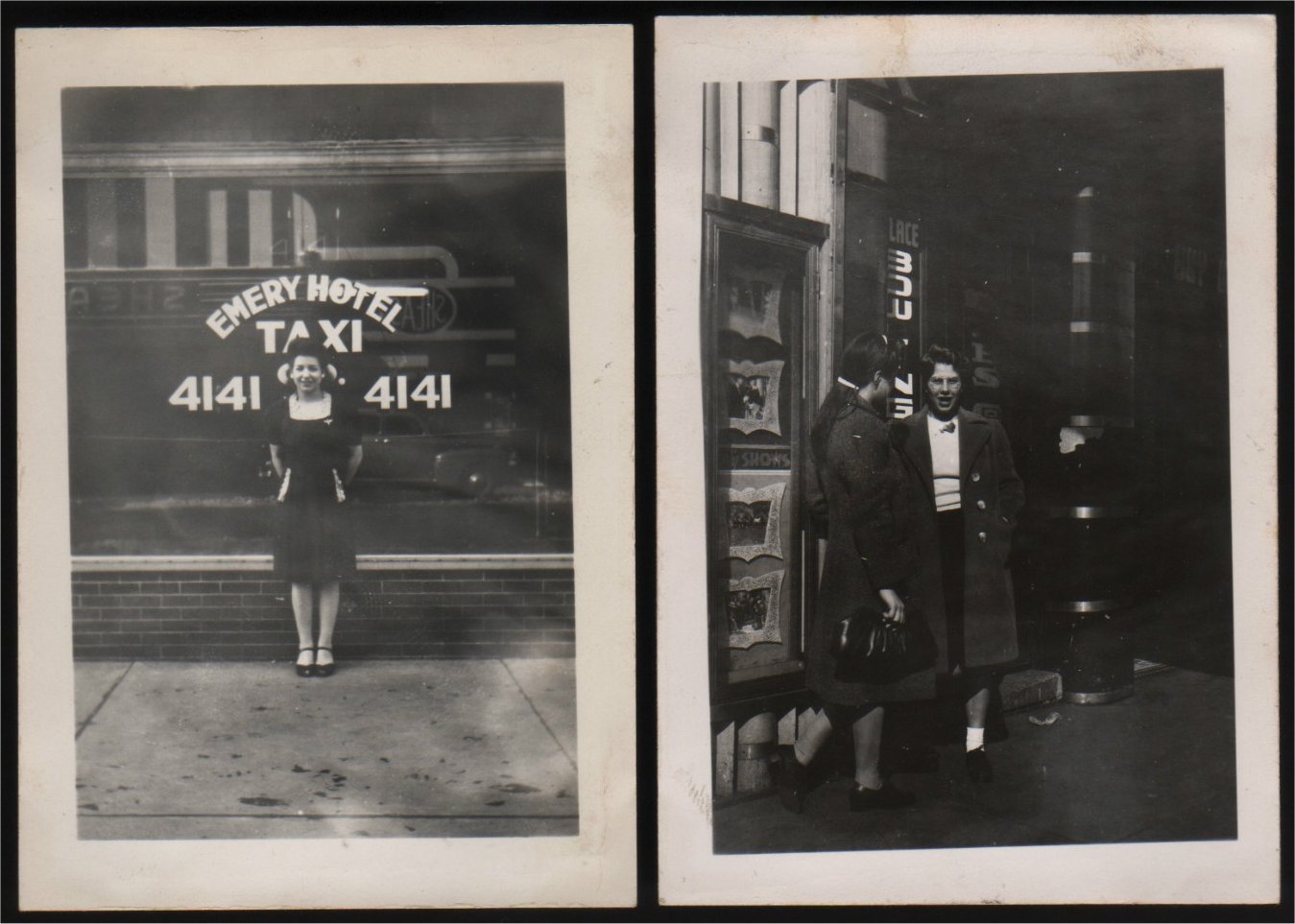 Emery Hotel Taxi / Waiting Outside Shea's